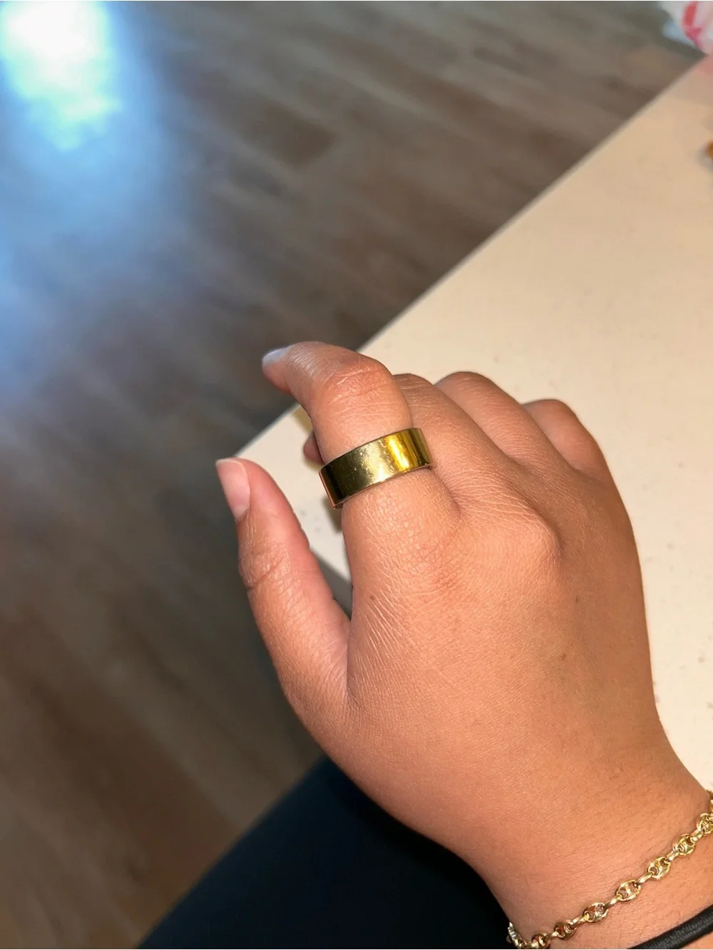 Ultrahuman Ring in Gold (Size: 7)